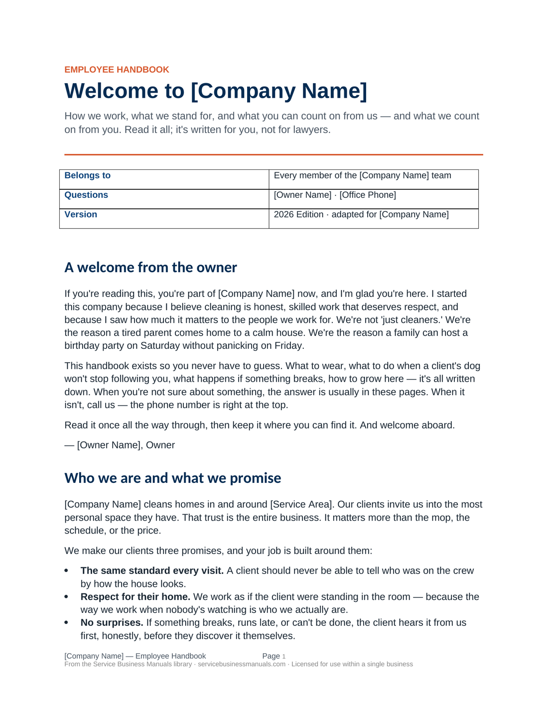 Employee Handbook